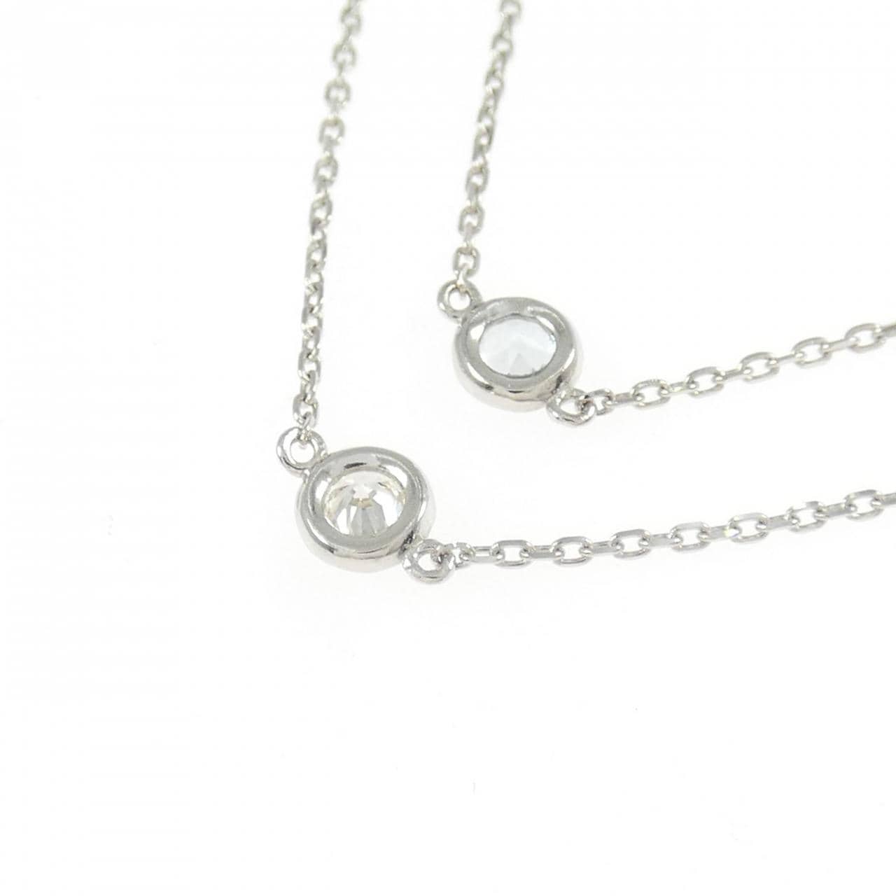 PT850 アクアマリン ネックレス 0.61CT