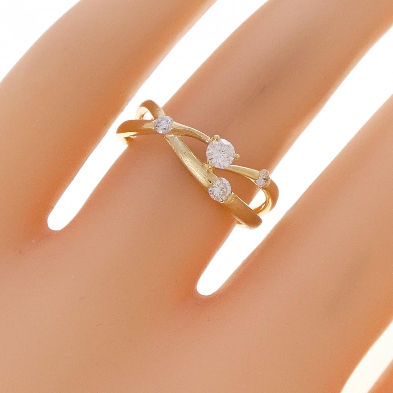 K18YG ダイヤモンド リング 0.23CT