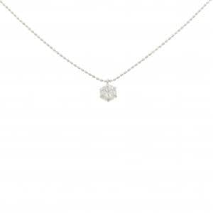 K18WG ソリティア ダイヤモンド ネックレス 0.20CT
