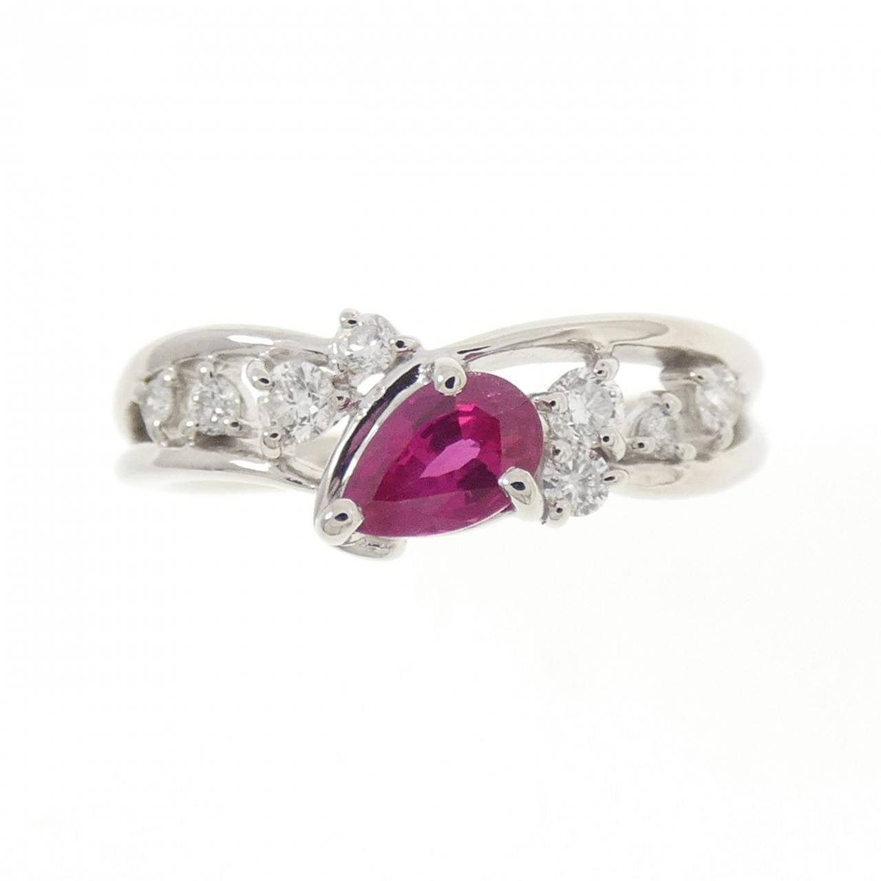 PT900 ルビー リング 0.40CT