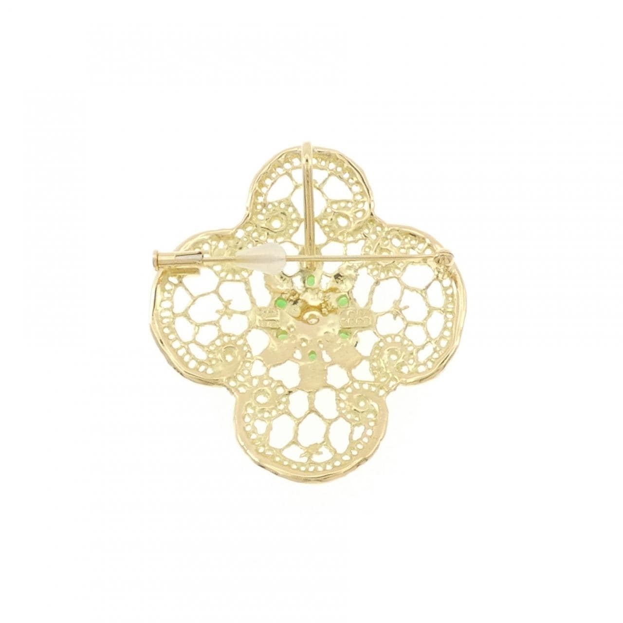 ジュネ グリーンガーネット ブローチ 0.83CT