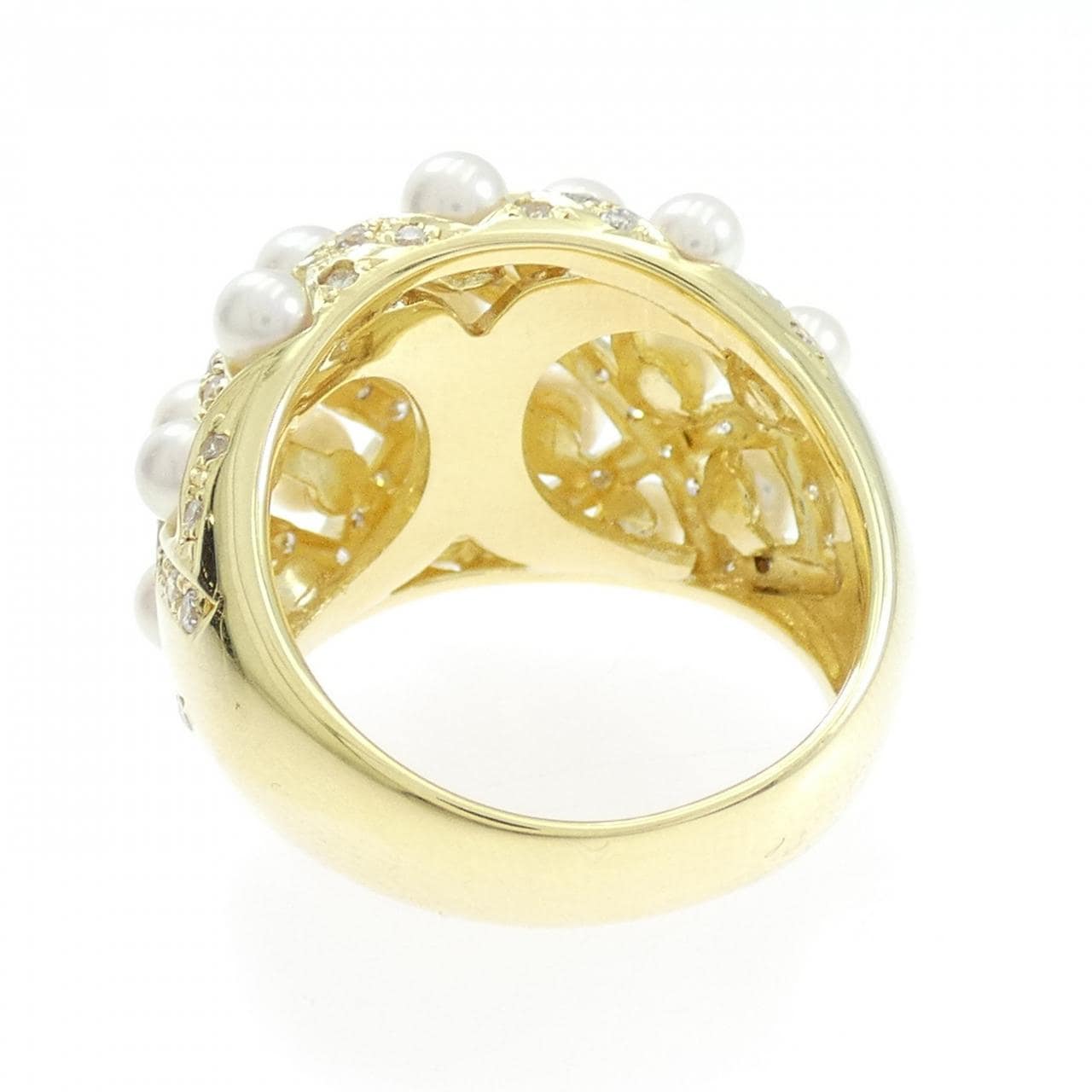 K18YG アコヤパール リング