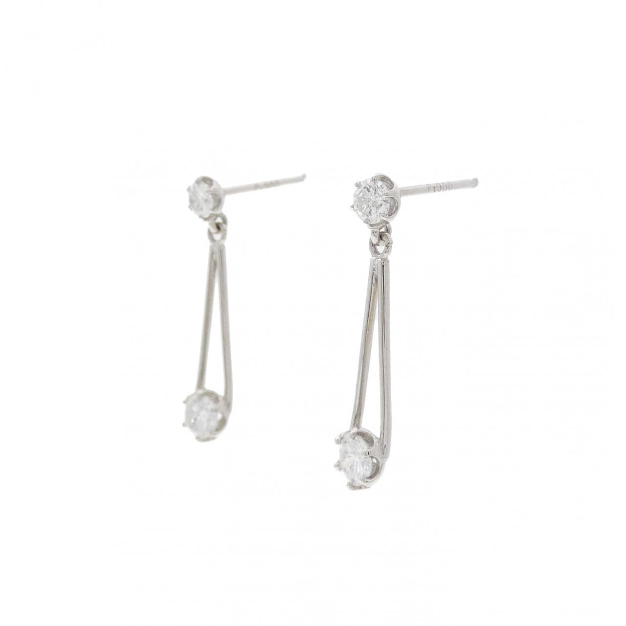 PT ダイヤモンド ピアス 0.50CT