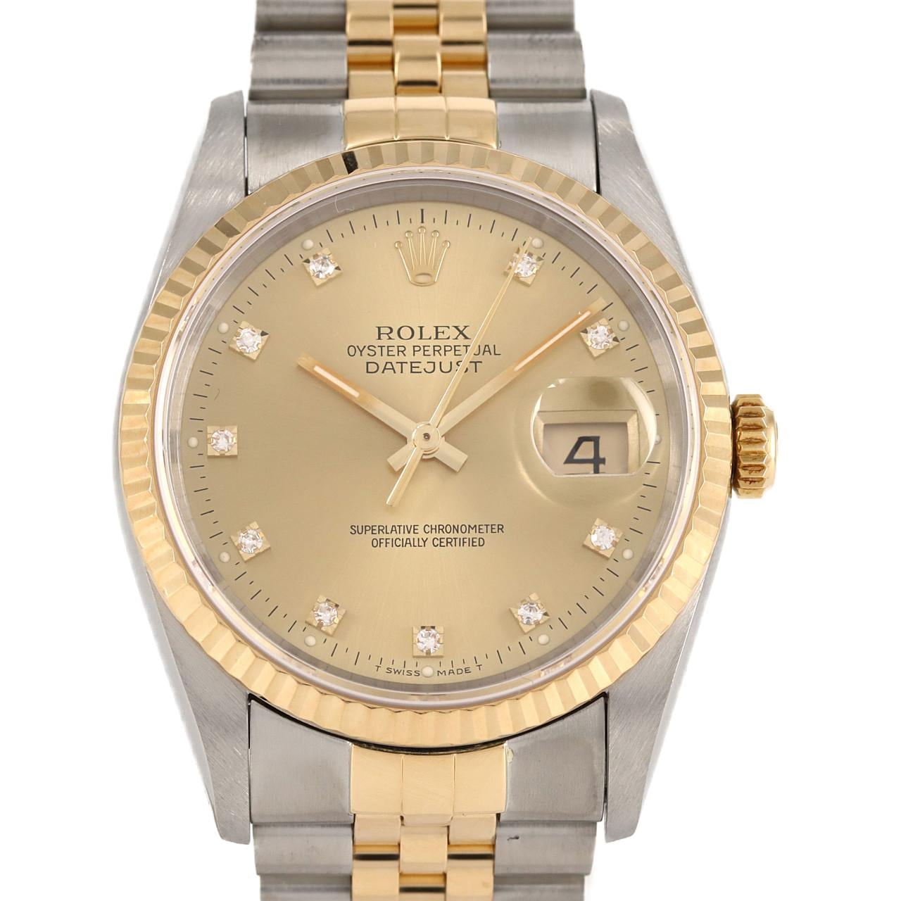 ROLEX Datejust 16233G.SSxYG自动上弦X 编号