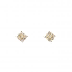 【新品】K18YG ダイヤモンド ピアス 0.20CT