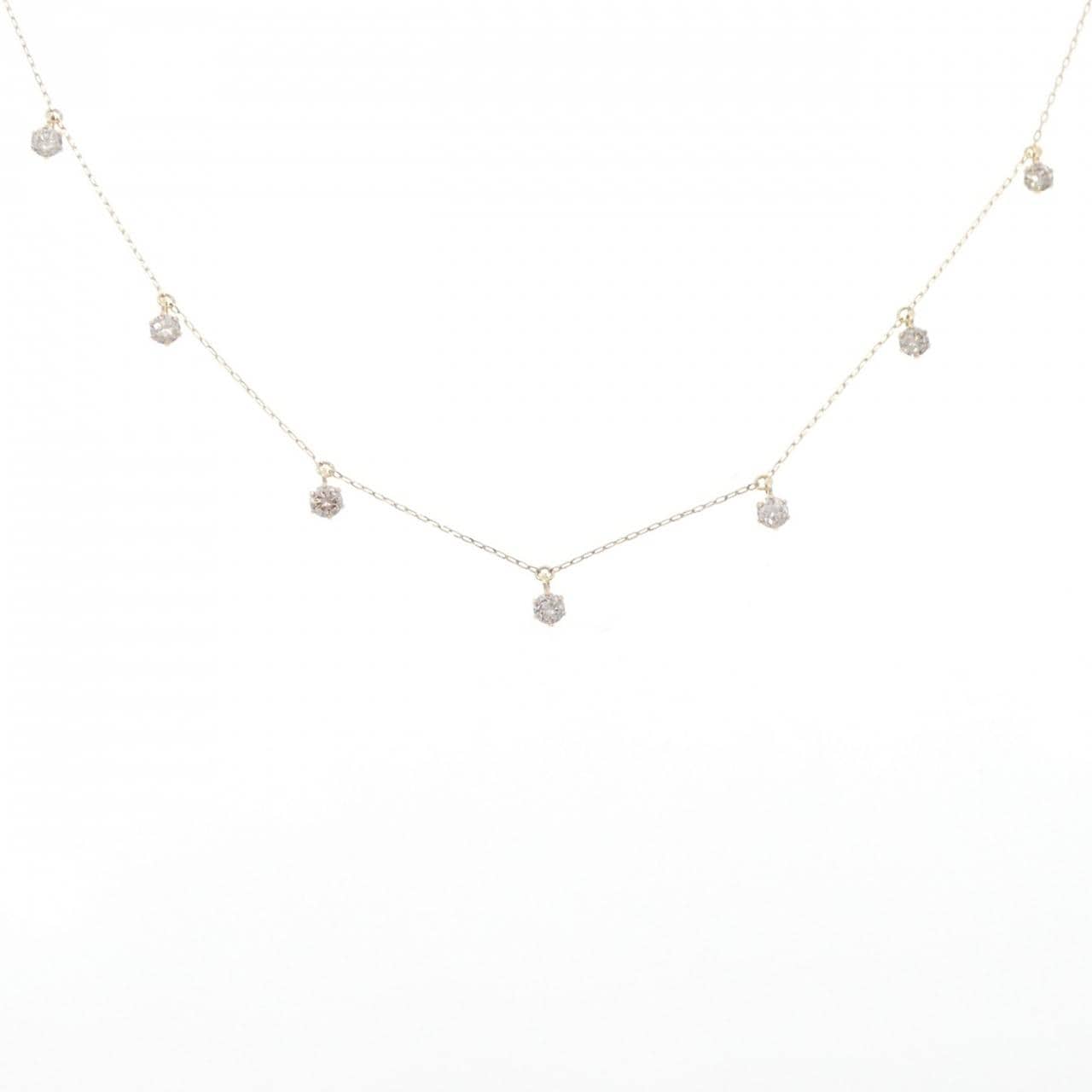 【新品】K18YG ダイヤモンド ネックレス 0.50CT