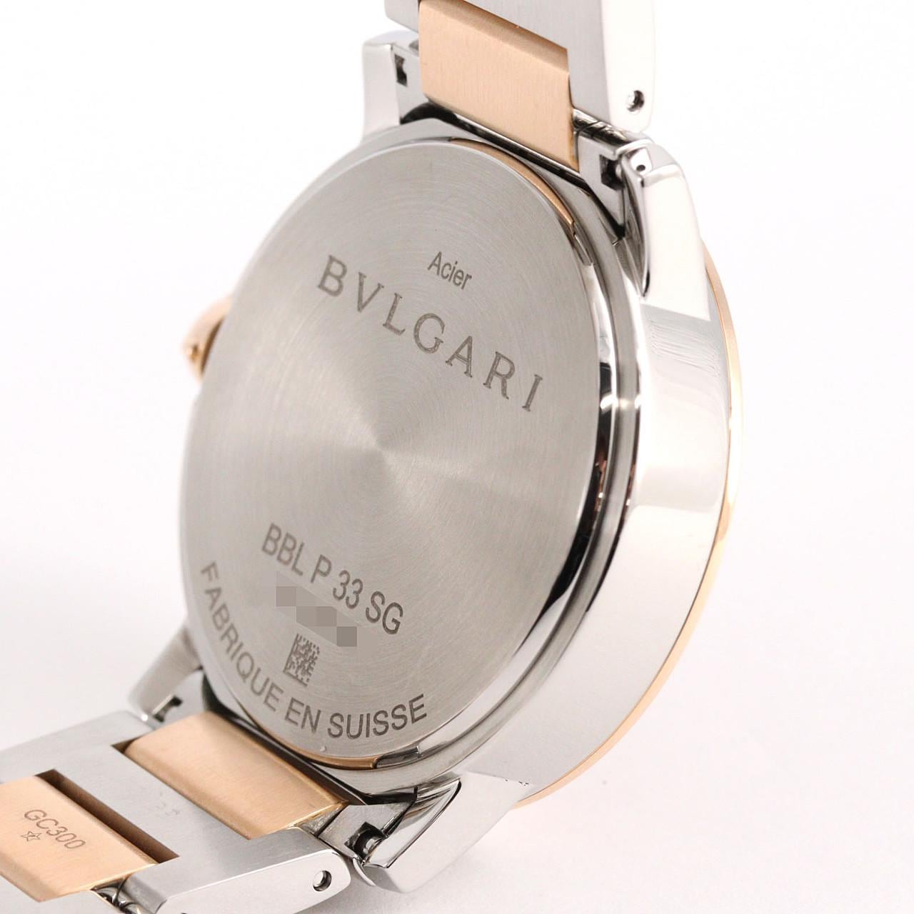 【新品】ブルガリ ブルガリブルガリ PGコンビ･12P BBLP33SG/BBL33C11SPG/12 SSxPG 自動巻