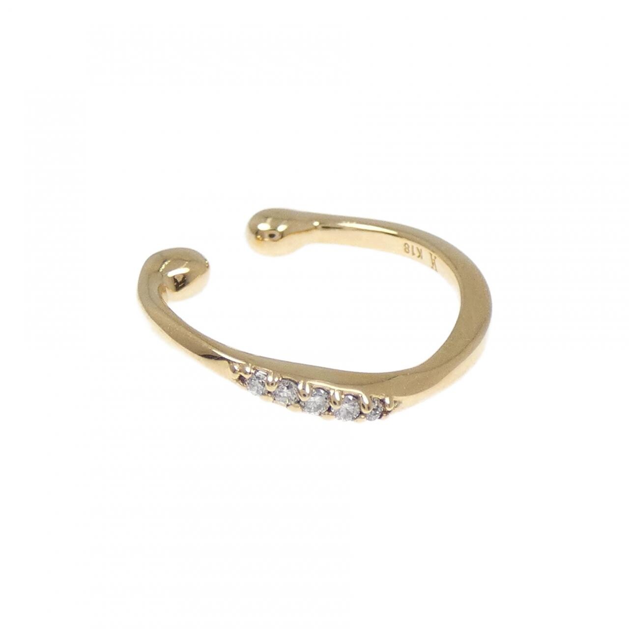 ヴァンドーム ダイヤモンド イヤーカフ 片耳