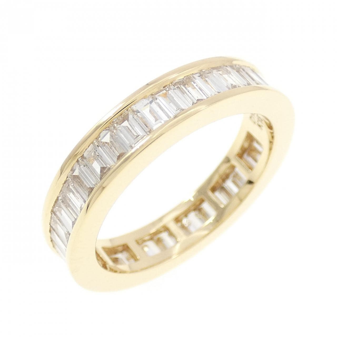 K18YG フルエタニティ ダイヤモンド リング 1.46CT