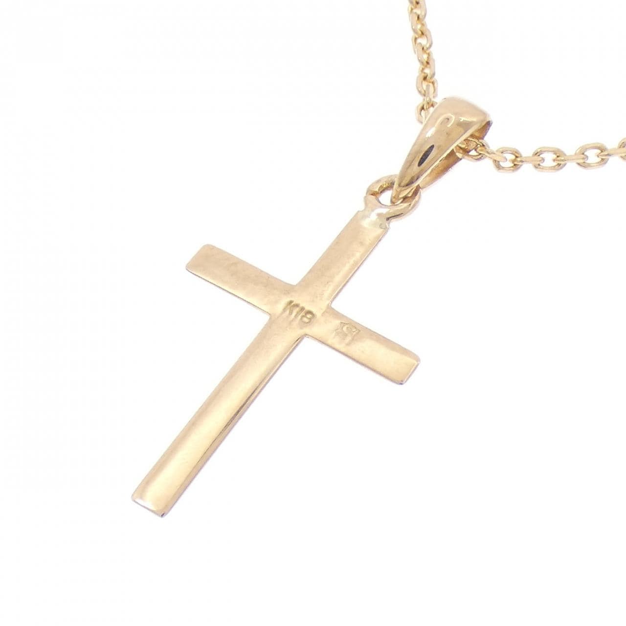 K18YG クロス ネックレス