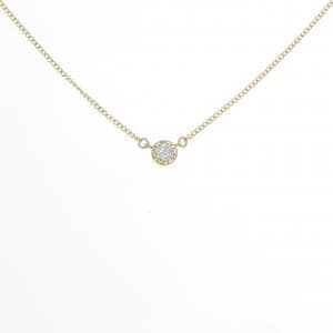 K18YG ソリティア ダイヤモンド ネックレス 0.10CT