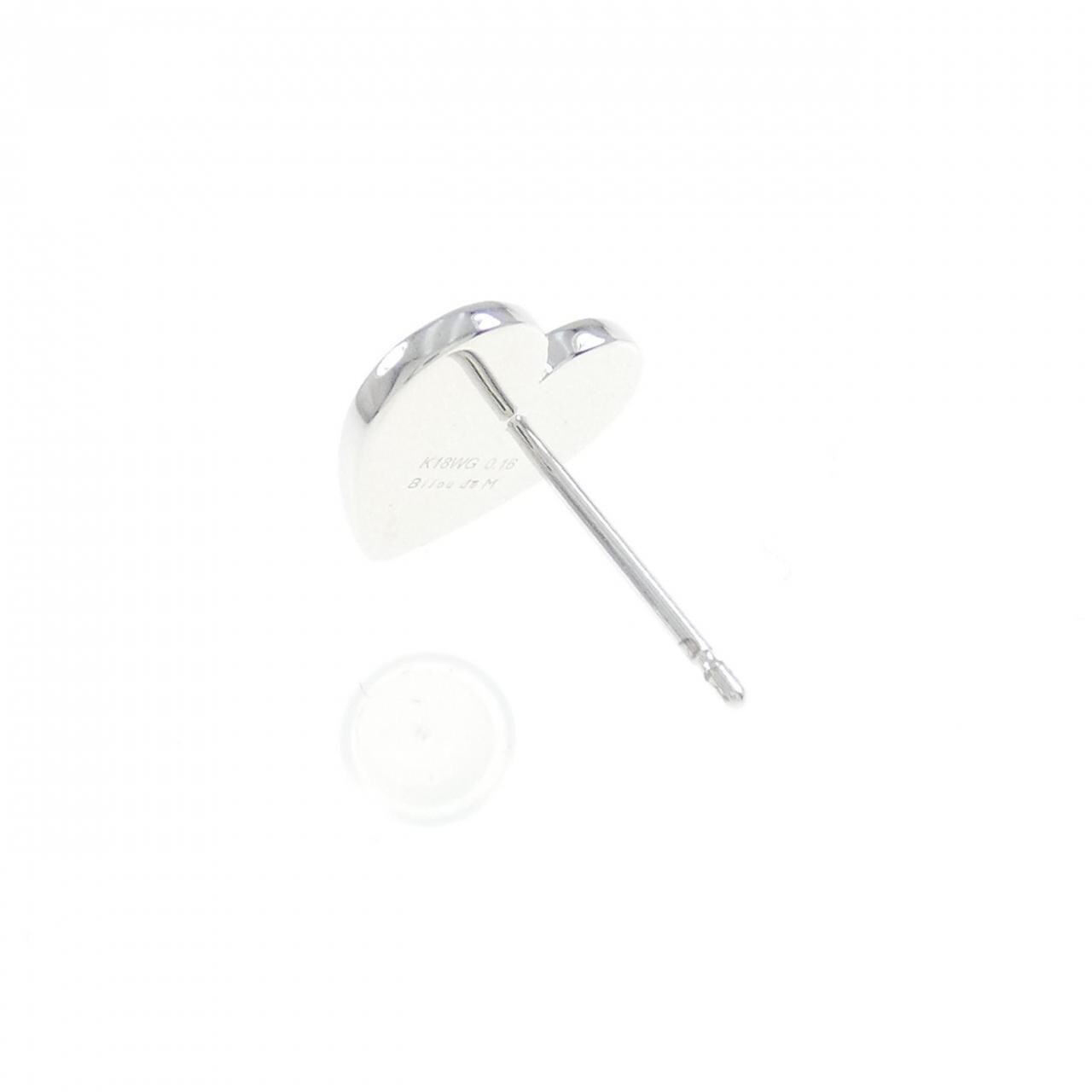 ビジュードエム ハート ピアス 0.16CT 片耳