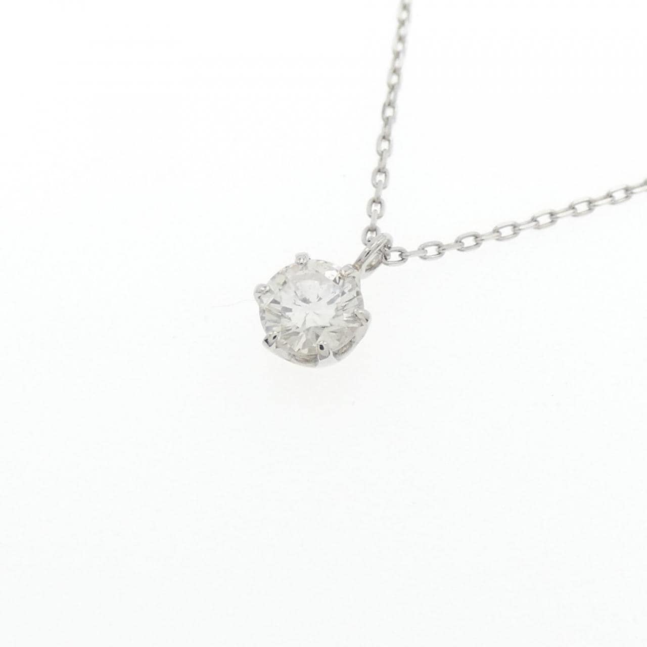 PT ソリティア ダイヤモンド ネックレス 0.215CT