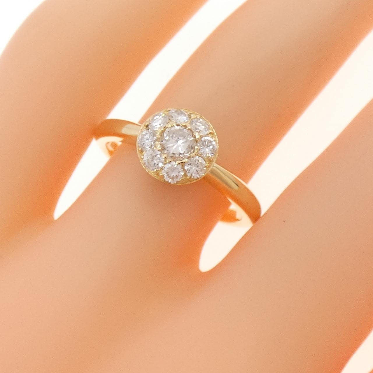 K18YG ダイヤモンド リング 0.52CT