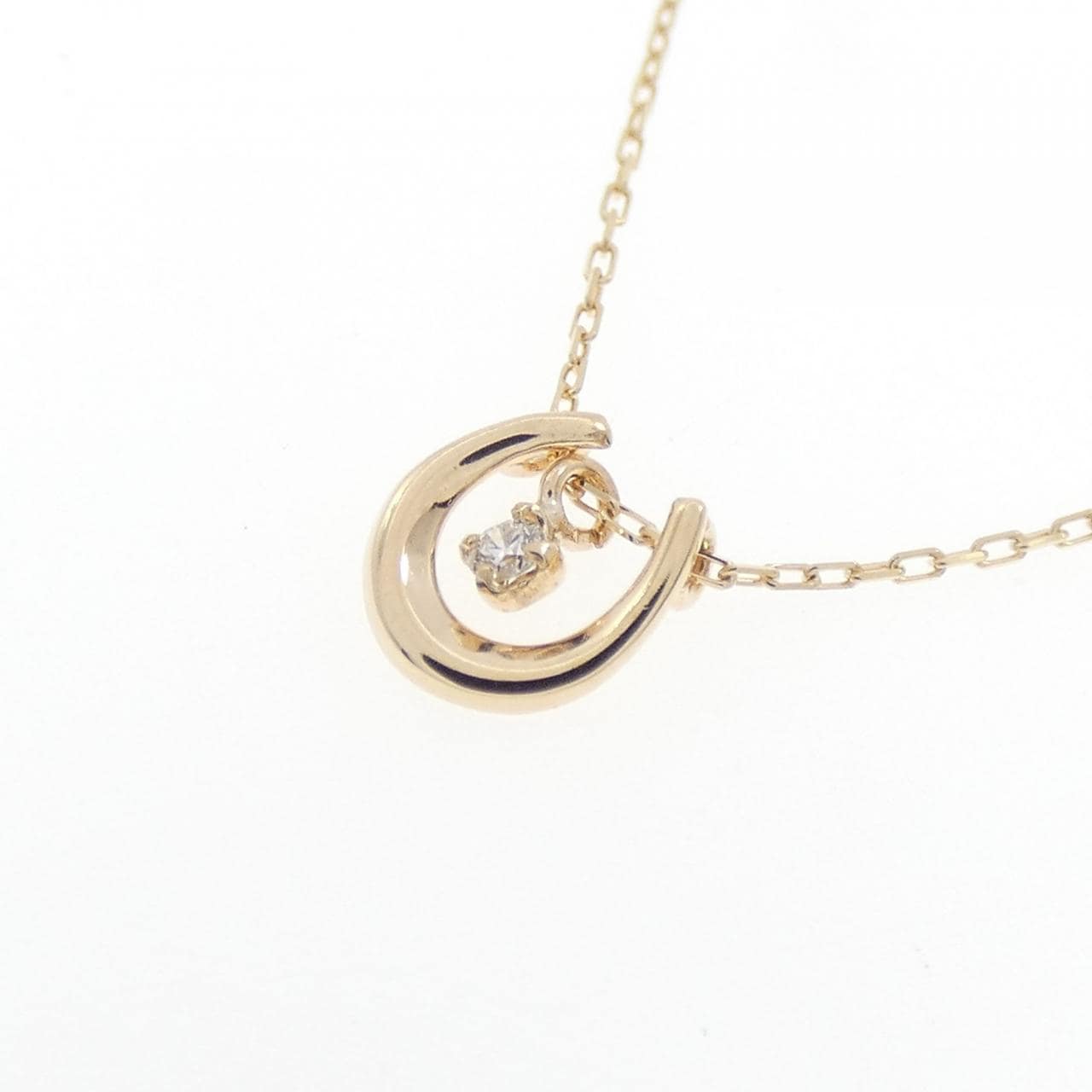 K10YG ダイヤモンド ネックレス 0.01CT