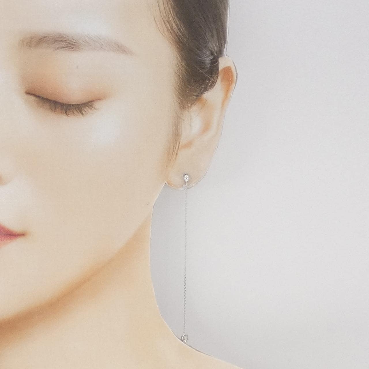 K18WG ダイヤモンド ピアス 0.20CT