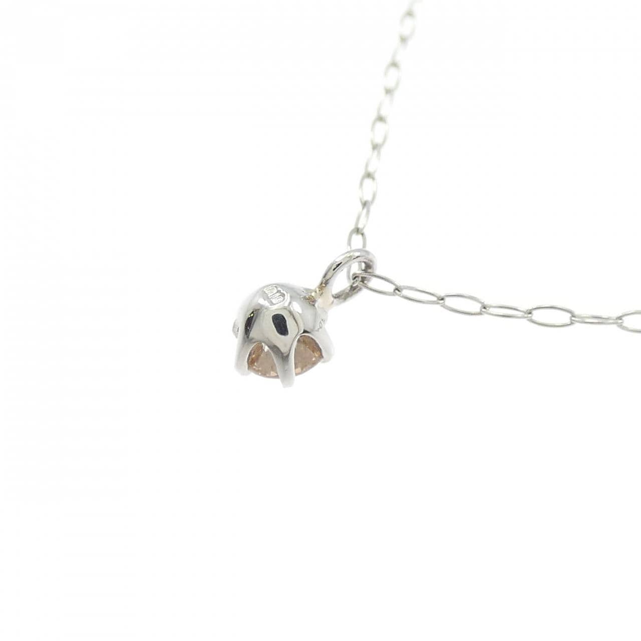 PT850 ソリティア ダイヤモンド ネックレス 0.10CT