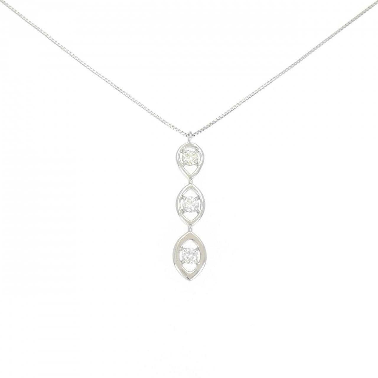 [BRAND NEW] PT Diamond Necklace 0.20CT