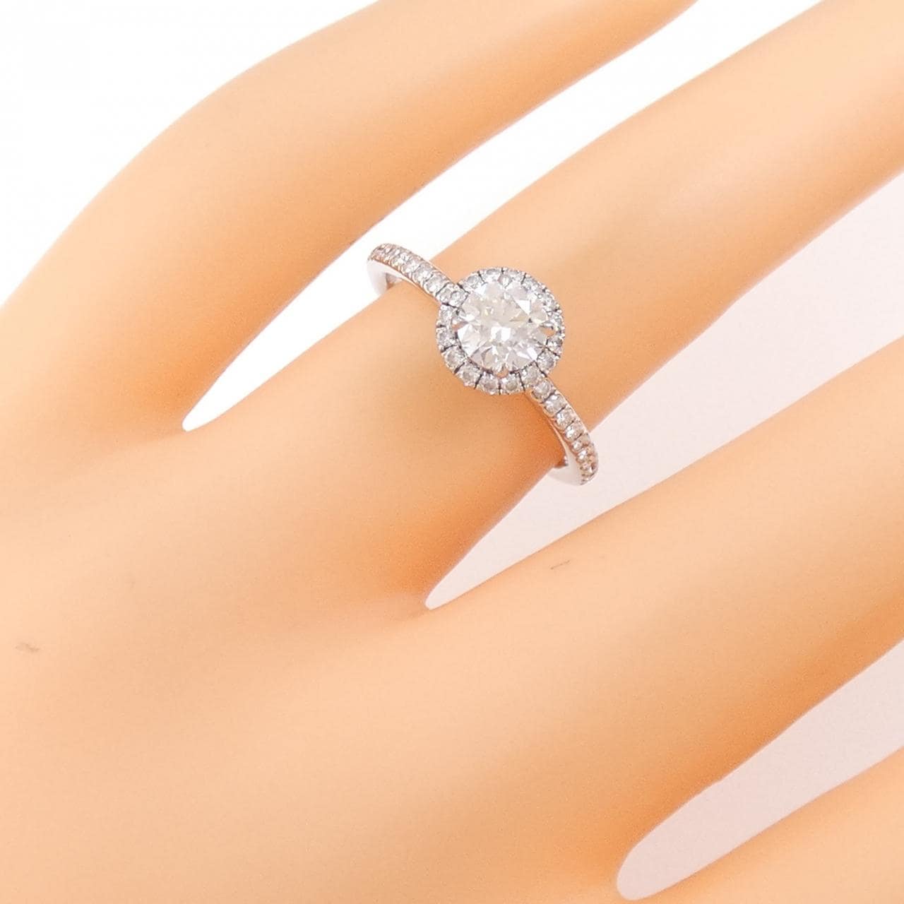 ハリーウィンストン ラウンドマイクロパヴェ リング 0.50CT F VVS1 3EXT