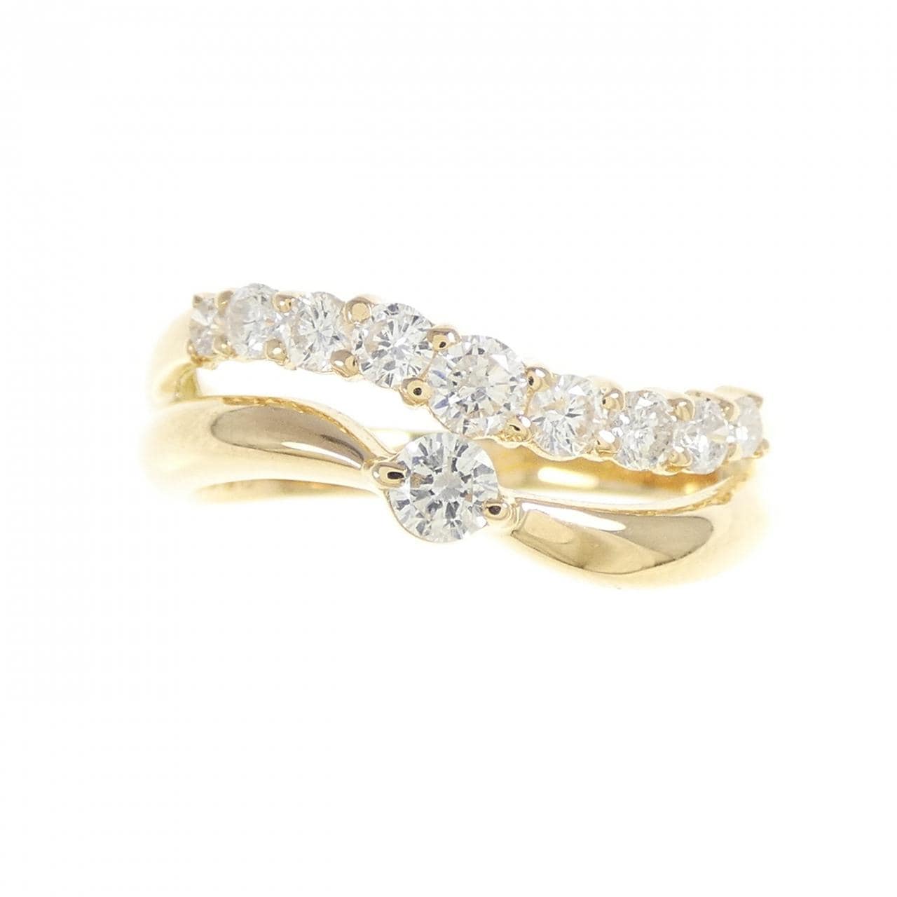 K18YG ダイヤモンド リング 0.50CT