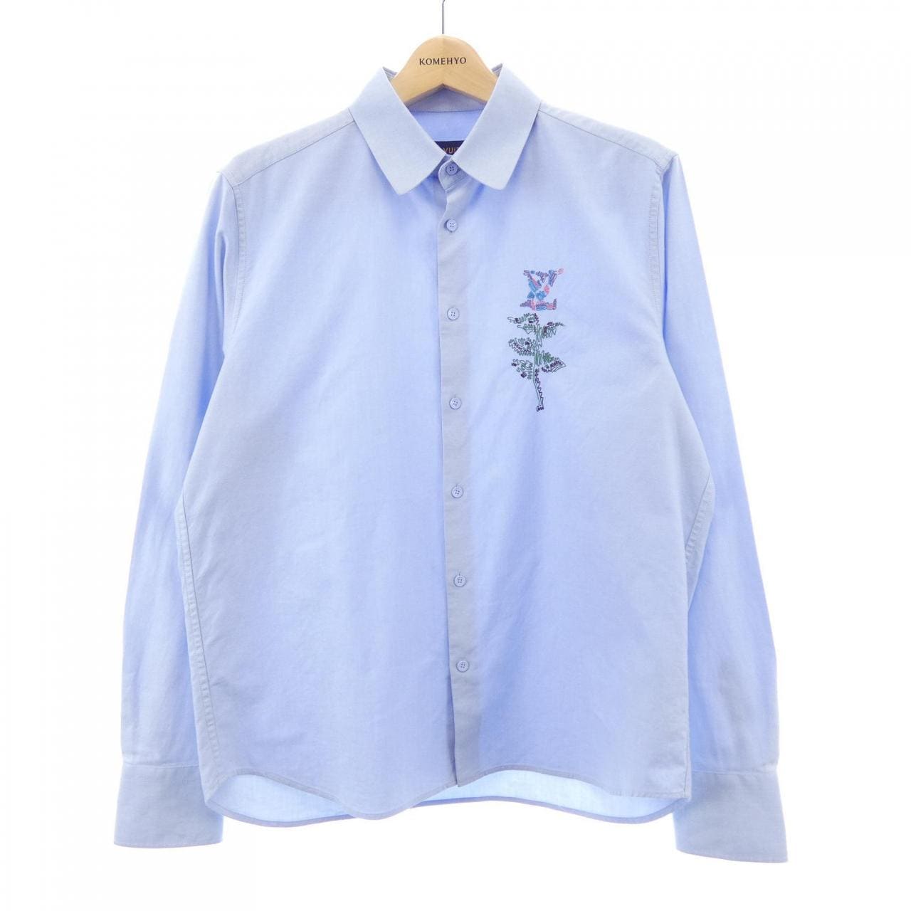 ルイヴィトン LOUIS VUITTON エンブロイダリーフラワーロング HMS14WKN8 シャツ