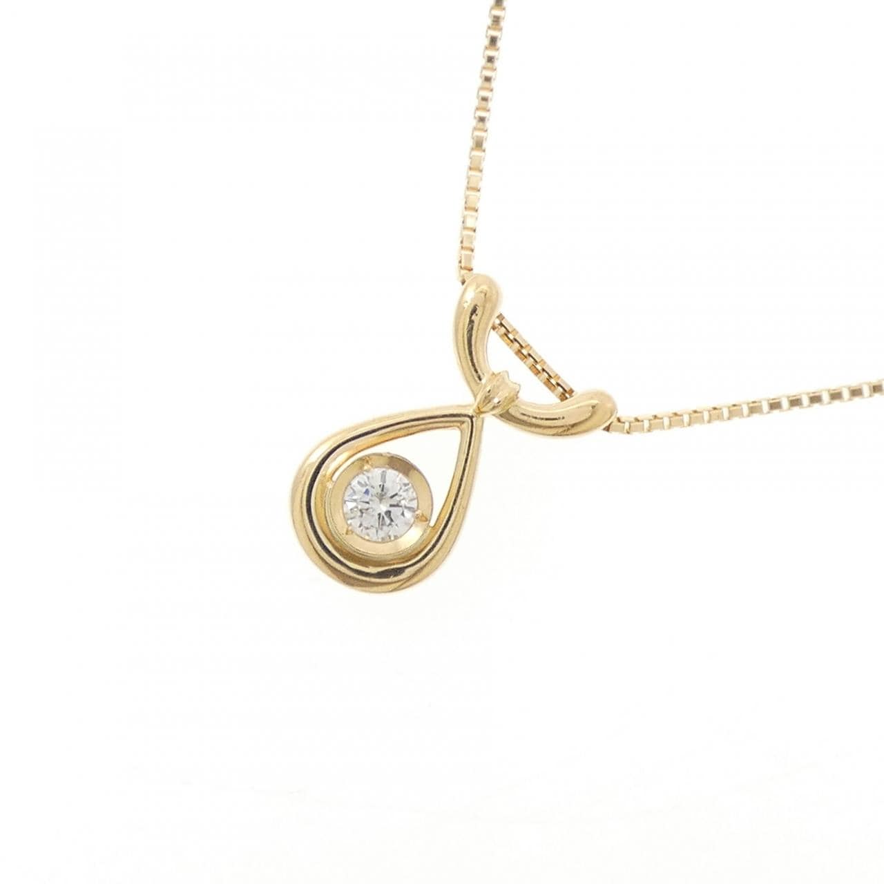 K18YG ダイヤモンド ネックレス 0.10CT