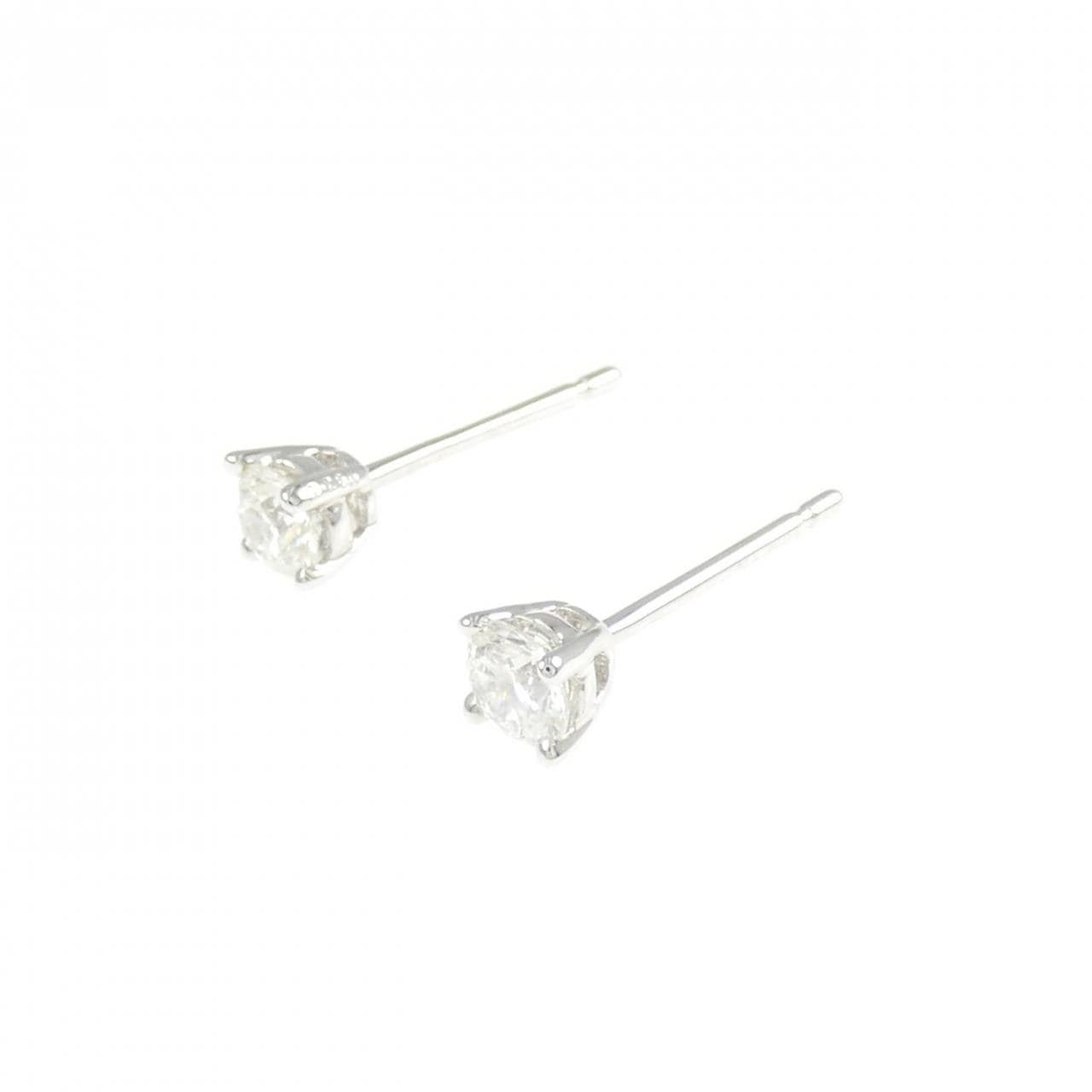 750WG/K18WG ダイヤモンド ピアス 0.260CT 0.265CT G-F VS1-SI1 VG-GOOD