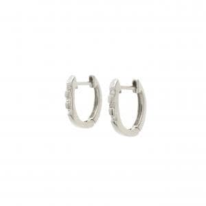 K14WG ダイヤモンド ピアス 0.14CT