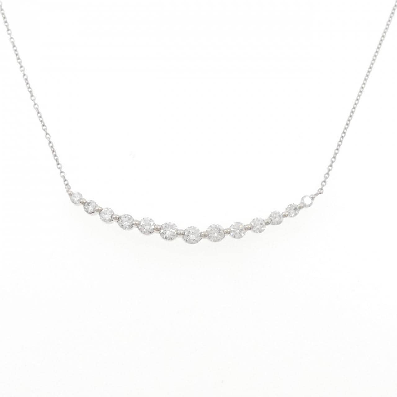PT900/PT850 ダイヤモンド ネックレス 1.00CT