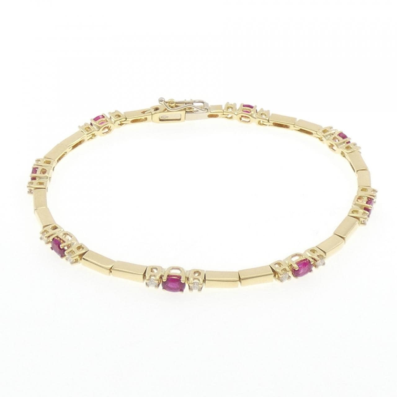 750YG红宝石手链