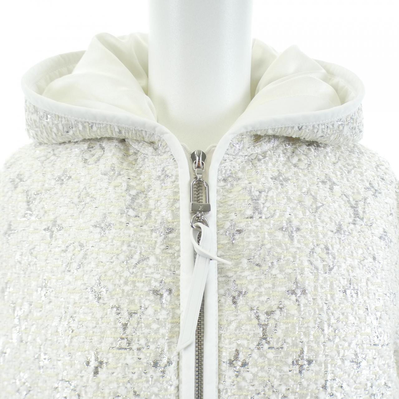 ルイヴィトン LOUIS VUITTON モノグラムツイードクロップドジャケット FUJA16YIX ブルゾン