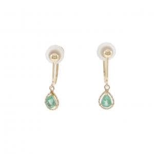 K10YG エメラルド イヤリング