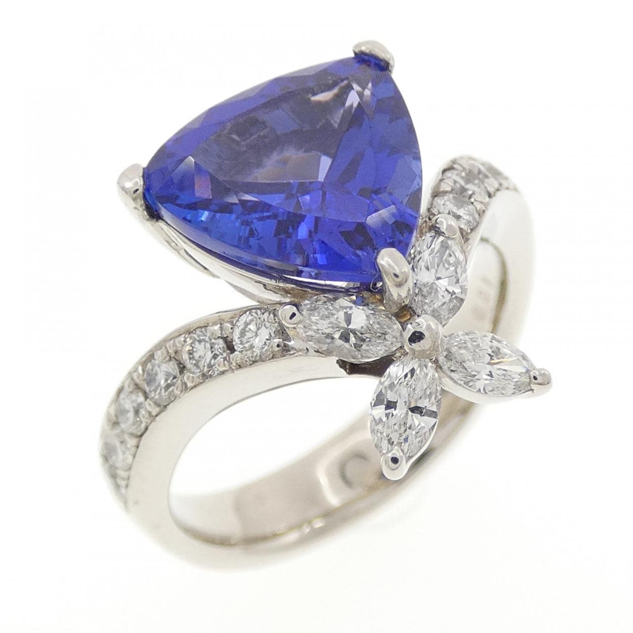 PT900 タンザナイト リング 3.19CT