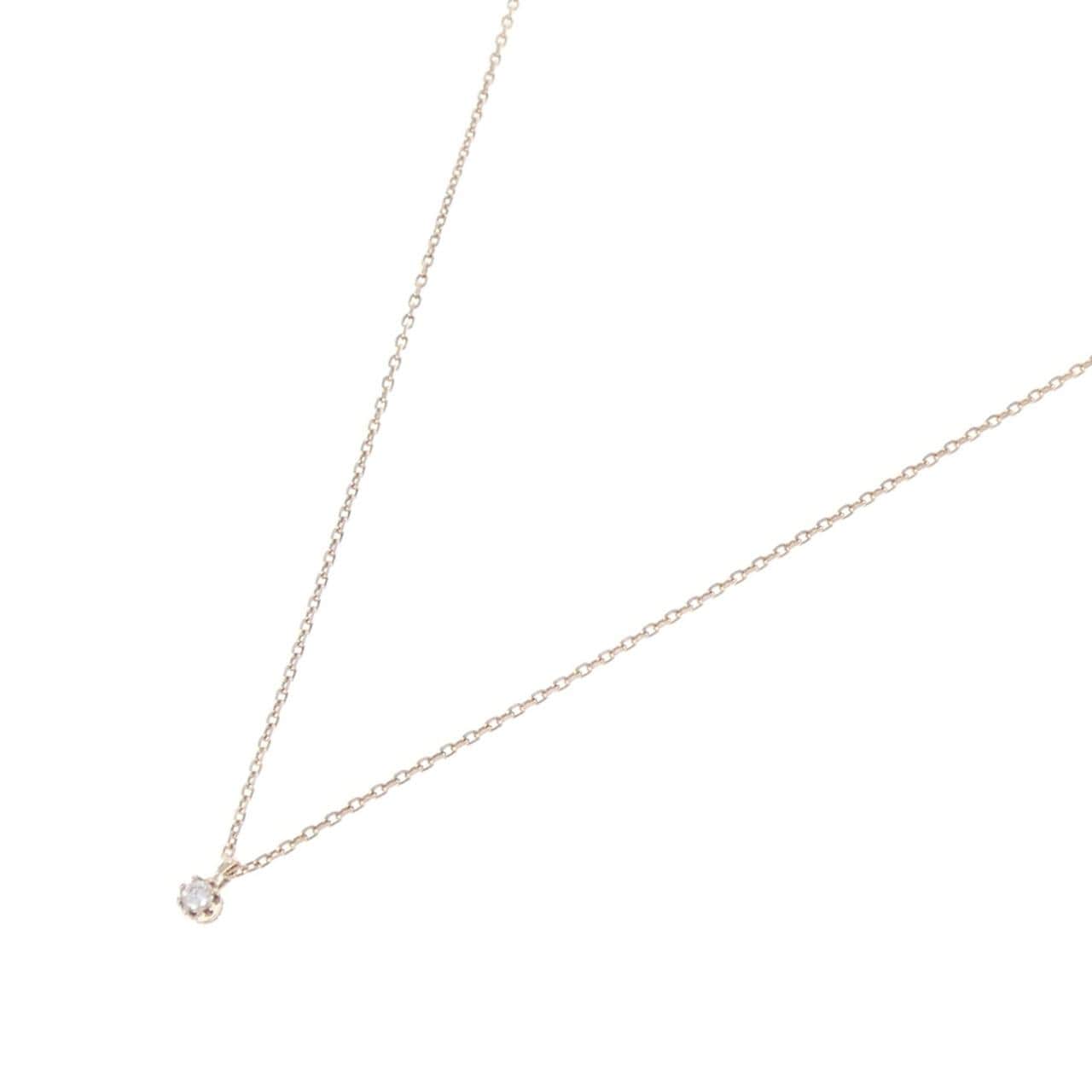 アガット ダイヤモンド ネックレス 0.03CT