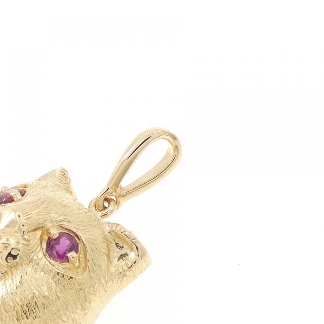 K18YG キャット ルビー ペンダント 0.13CT