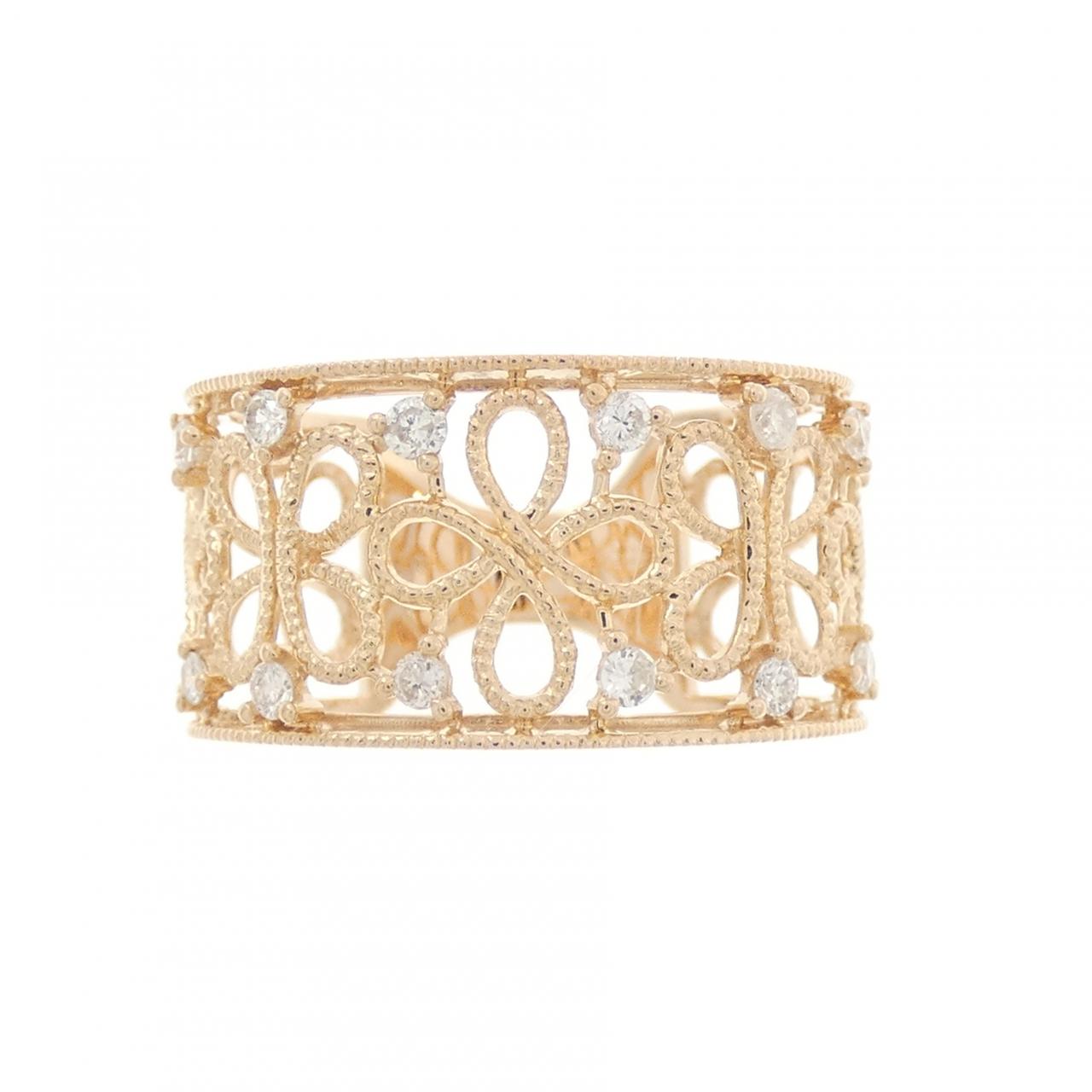 K18PG ダイヤモンド リング 0.25CT