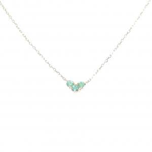 ポンテヴェキオ ハート エメラルド ネックレス 0.07CT