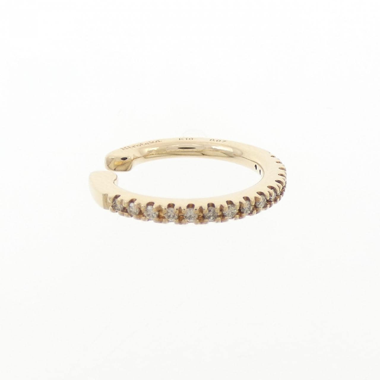 ヒロタカ ゴサマー イヤーカフ 0.07CT 片耳