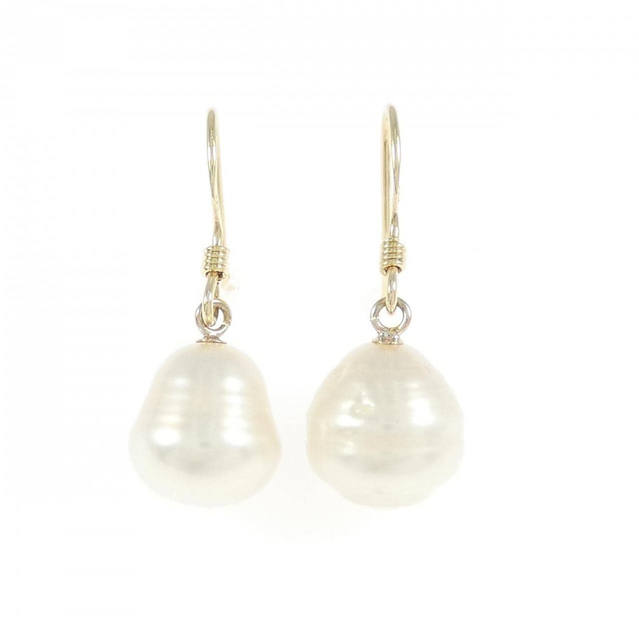 K14YG 白蝶パール ピアス