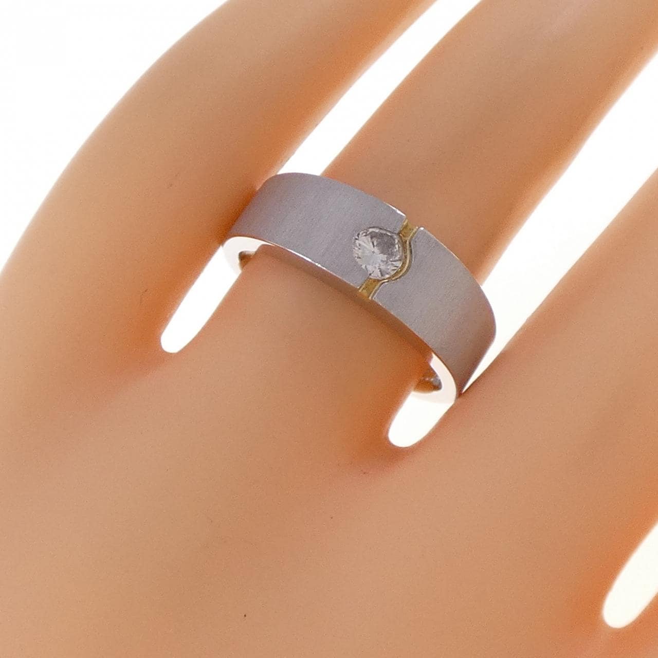 PT900/K18YG ダイヤモンド リング 0.21CT