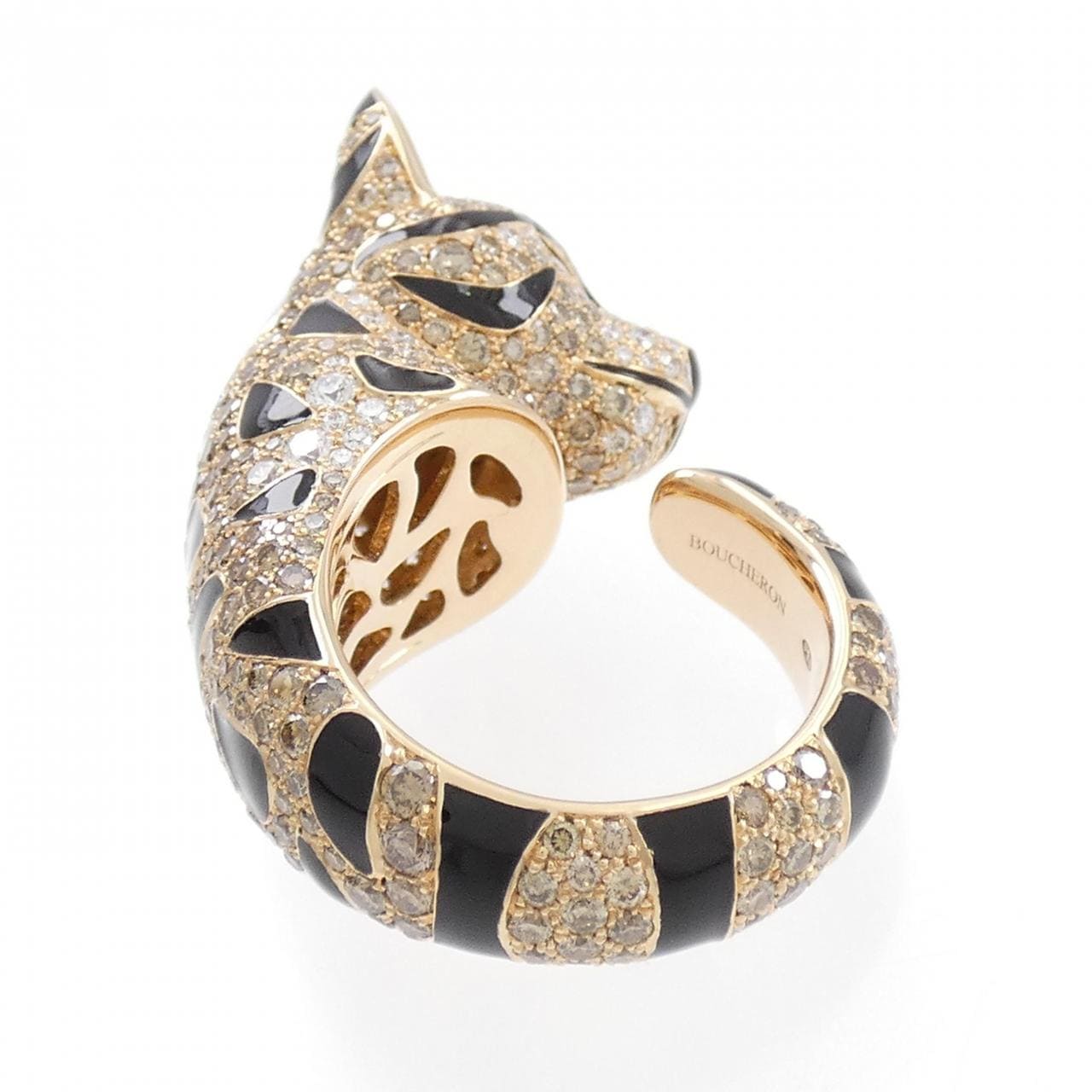 Boucheron Fuzzy Leopard Cat Ring