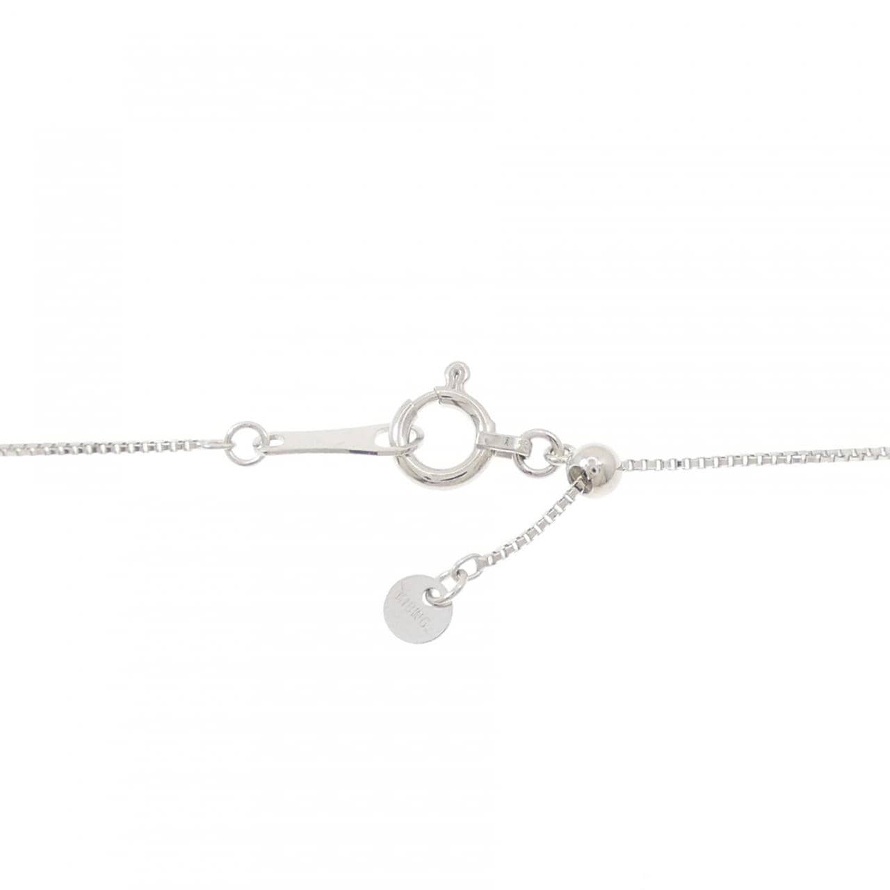 K18WG サファイヤ ネックレス 0.12CT