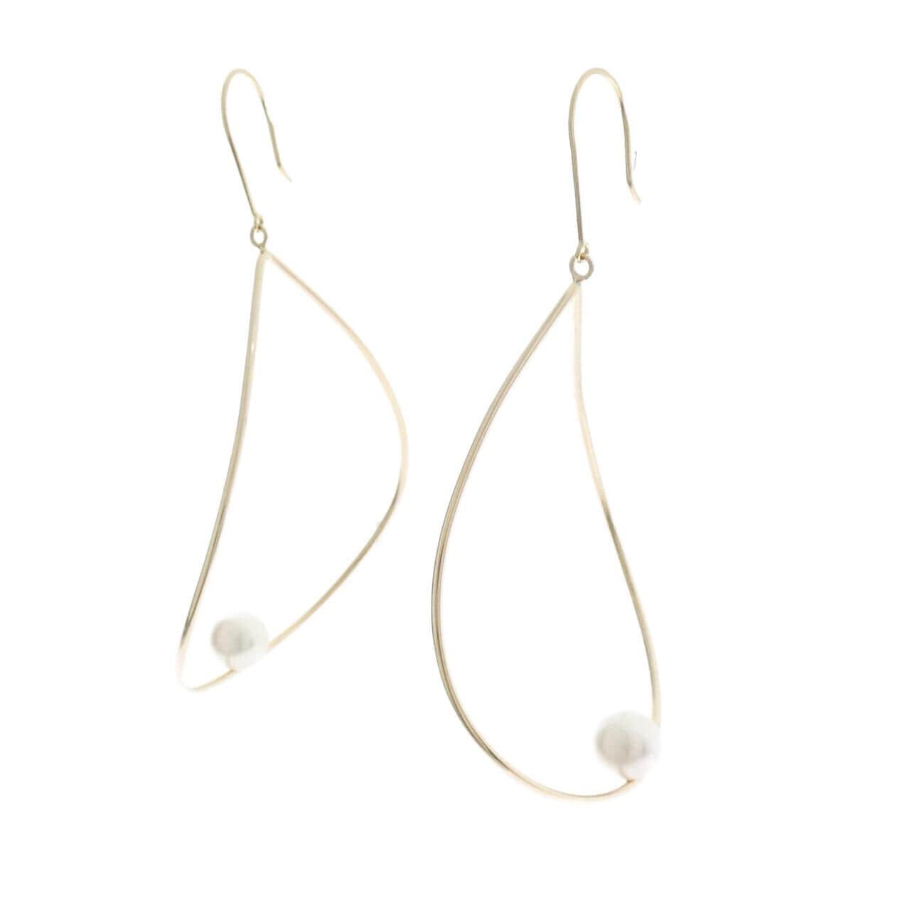 K18YG アコヤパール ピアス 6.1mm