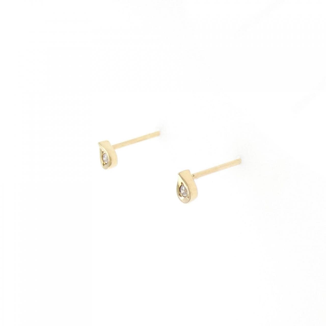 K18YG ダイヤモンド ピアス 0.02CT