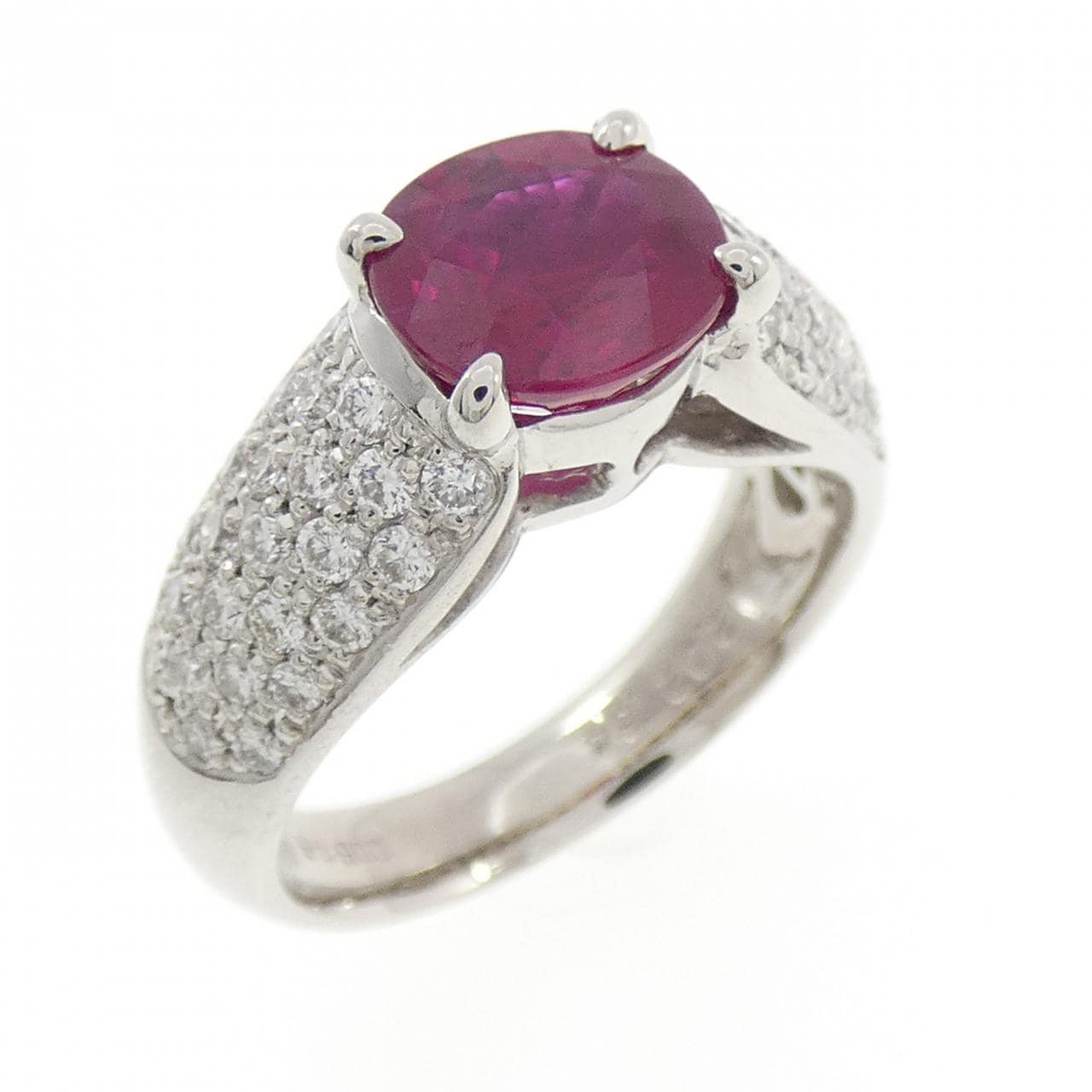 PT900 ルビー リング 2.02CT ビルマ産