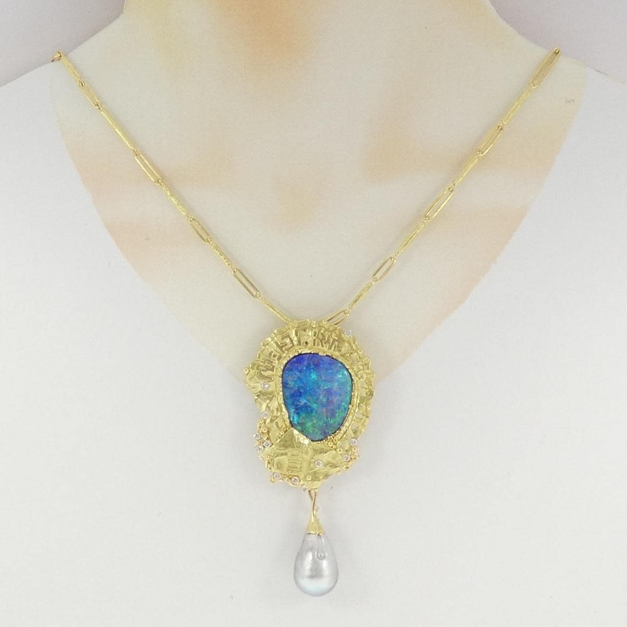 750PG カラーストーン ネックレス