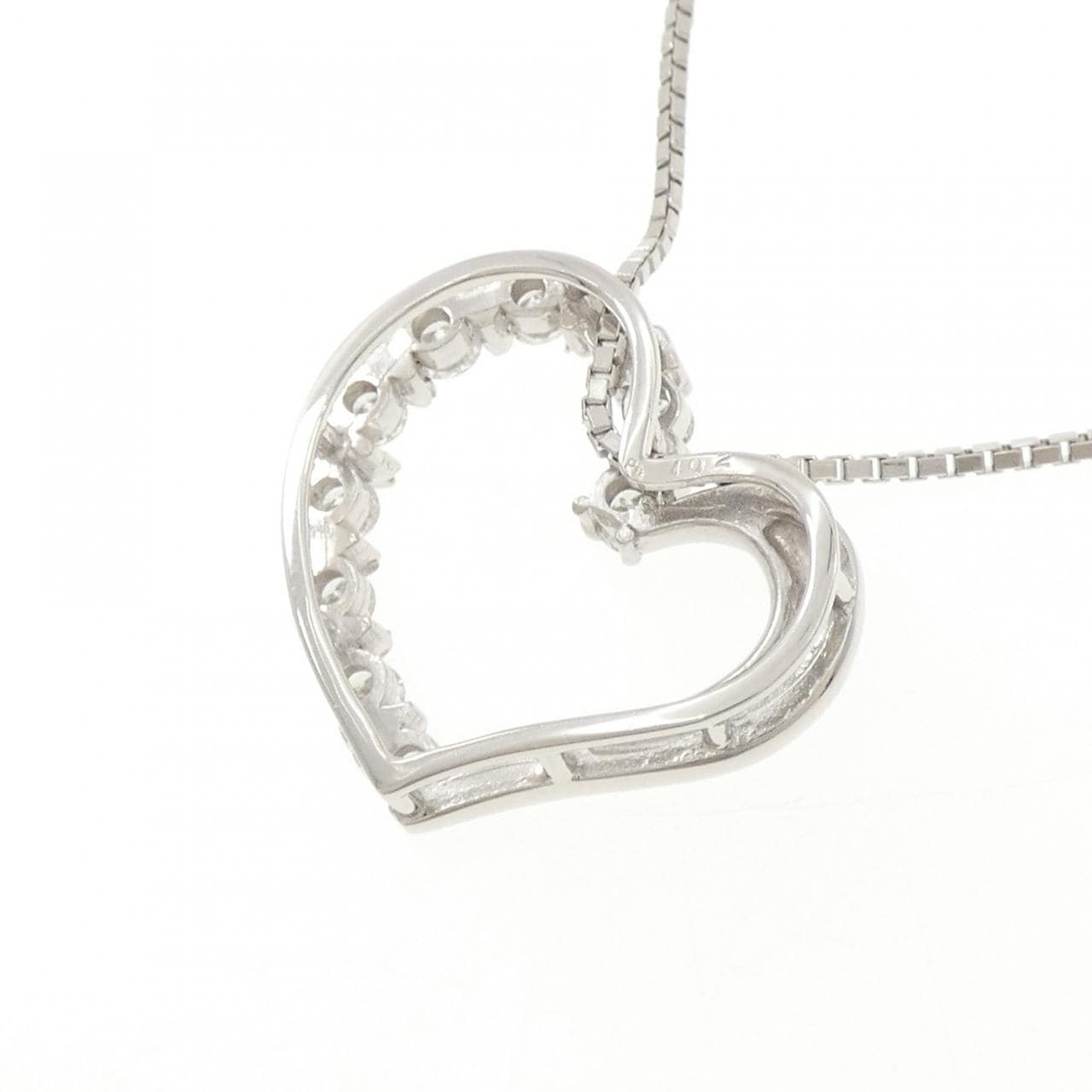 PT/PT850 ハート ダイヤモンド ネックレス 1.02CT