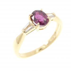 K18YG ルビー リング 0.60CT