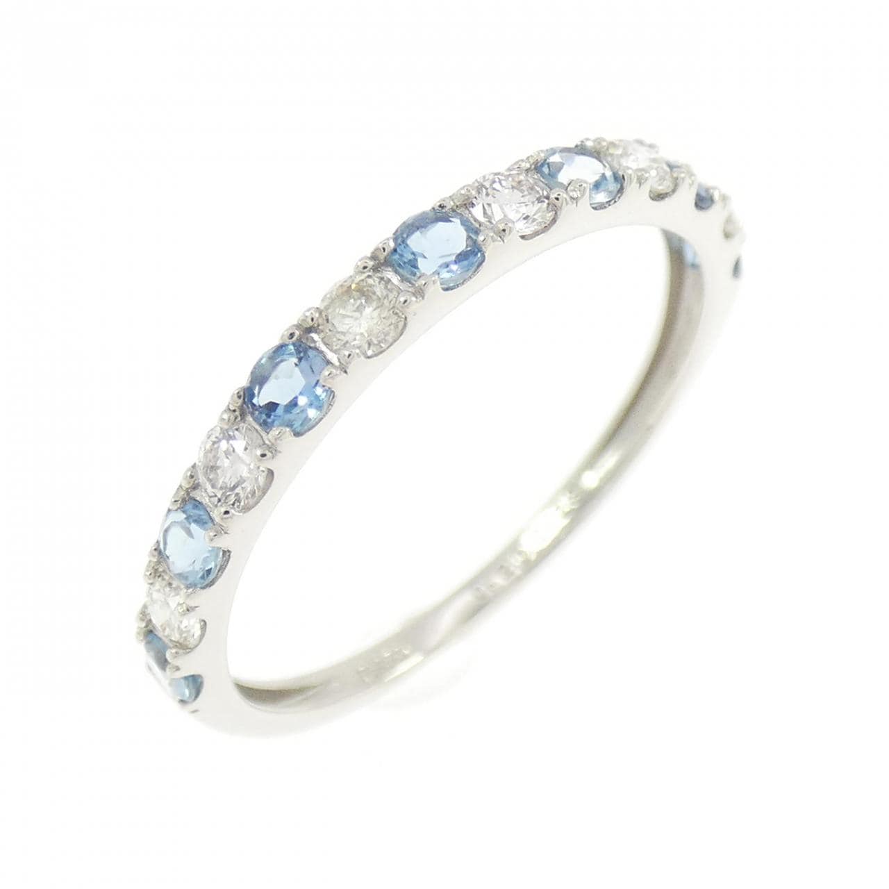 PT950 アクアマリン リング 0.20CT