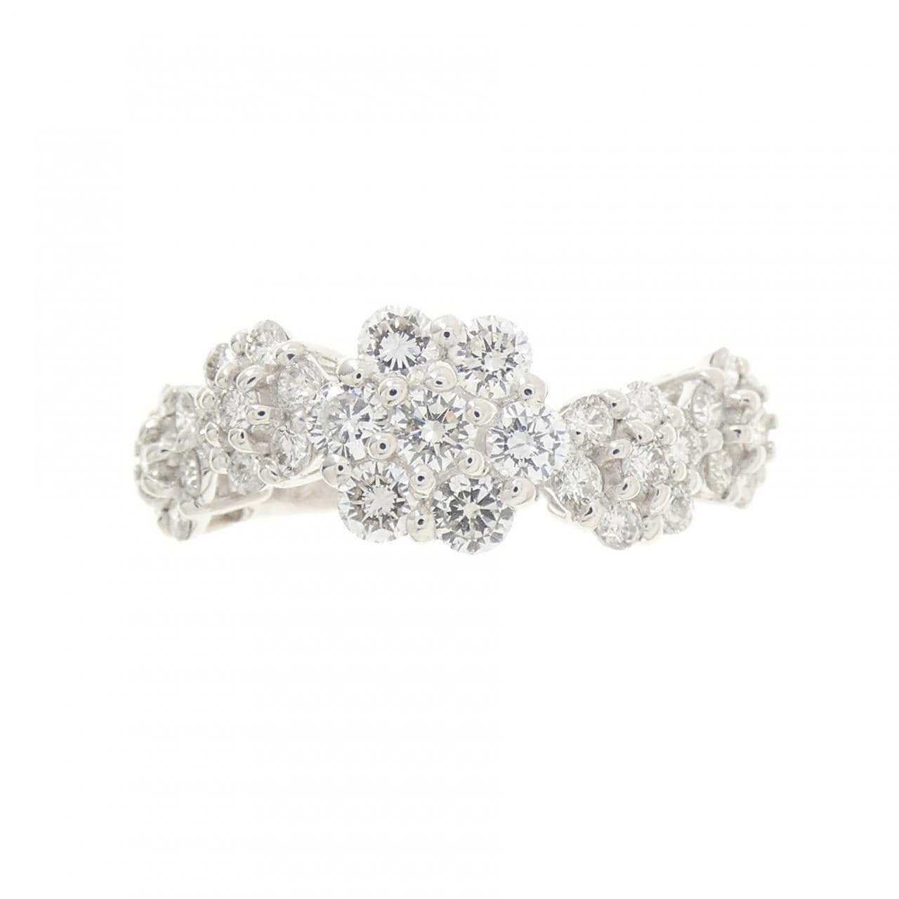 ポンテヴェキオ フラワー リング 0.80CT